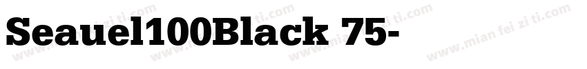 Seauel100Black 75字体转换